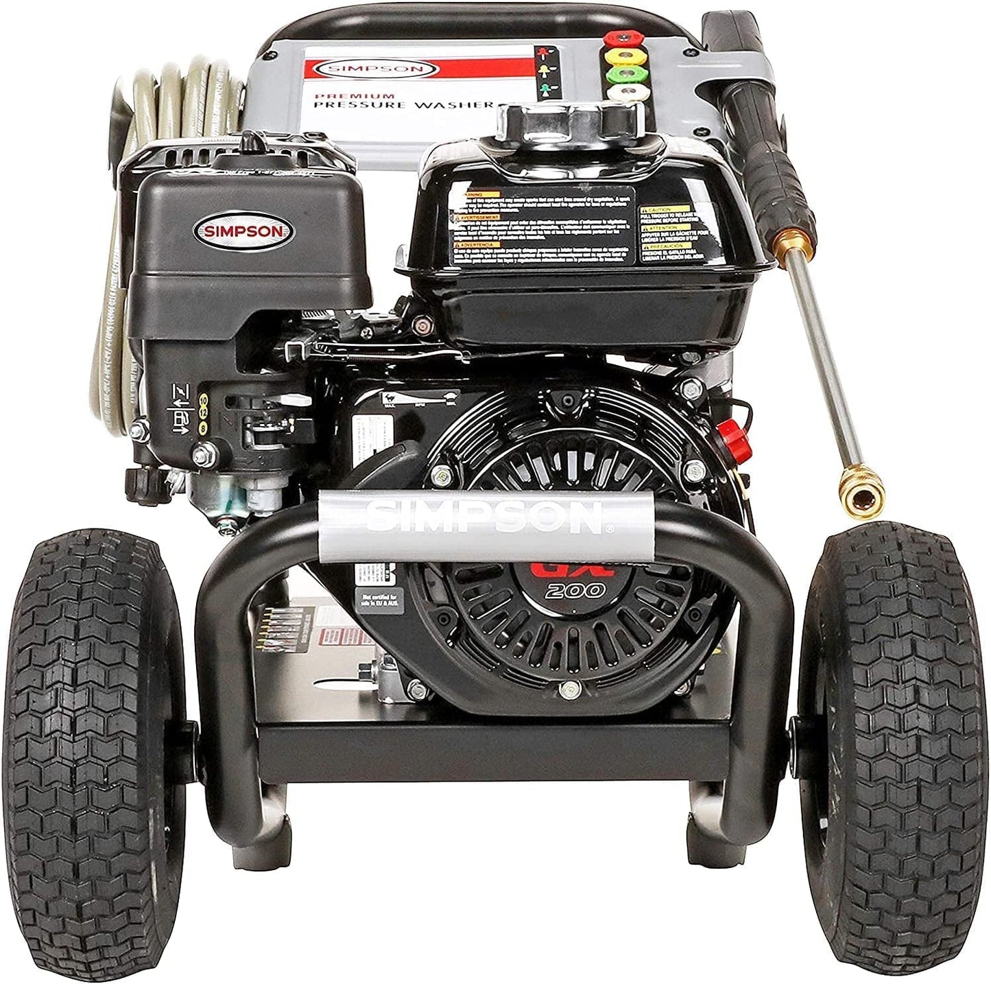 Cleaning PS3228 Powershot 3300 PSI Gas Pressure Washer, 2.5 GPM, Honda GX200 Engine, Includes Spray Gun and Extension Wand, 5 QC Nozzle Tips, 5/16-Inch X 25-Foot Morflex Hose