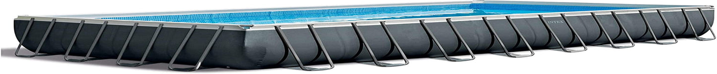 26367EH 24Ft X 12Ft X 52In Ultra XTR Frame Rectangular Swimming Pool Set W/Sand Filter Pump, Ladder, Ground Cloth, Cover and Robot Vacuum