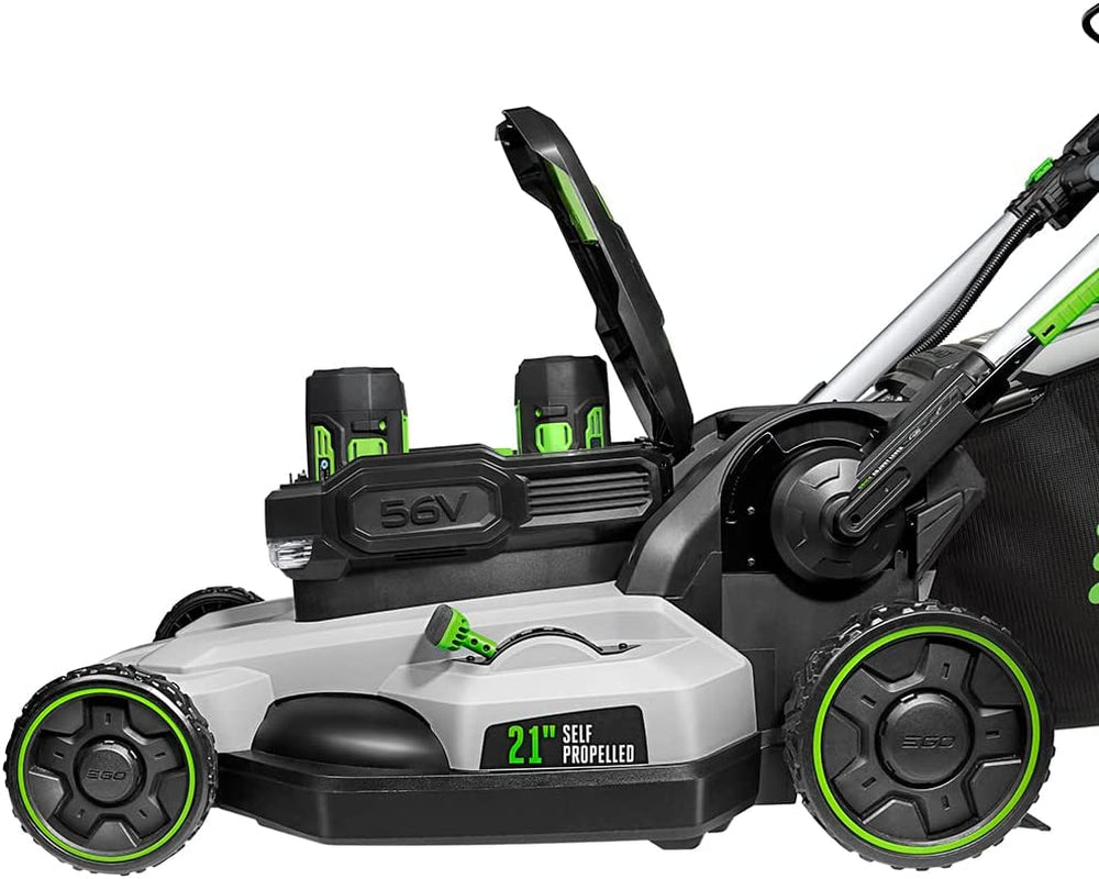 LM2142SP 21-Inch 56-Volt Lithium-Ion Cordless Electric Dual-Port Walk behind Self Propelled Lawn Mower with Two 5.0 Ah Batteries & Charger Included