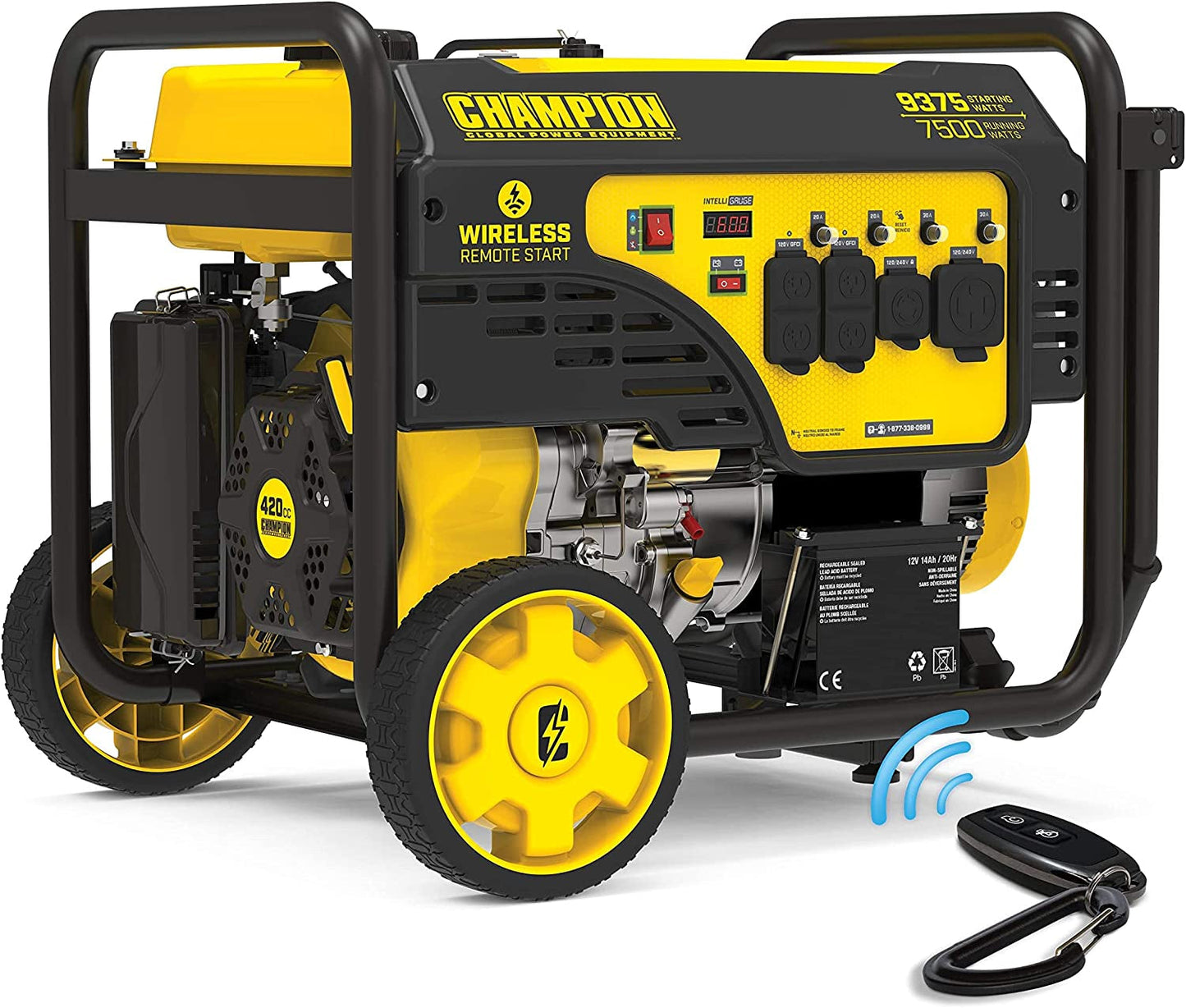 201004 9375/7500-Watt Portable Generator, Wireless Remote Start