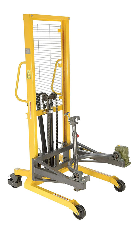 Vestil Drum-Lrt-Esj Drum Lifter/Rotator/Transport Steel Jaw, 44" Length X 78" Height X 40" Width, 550 Lb. Capacity, Yellow