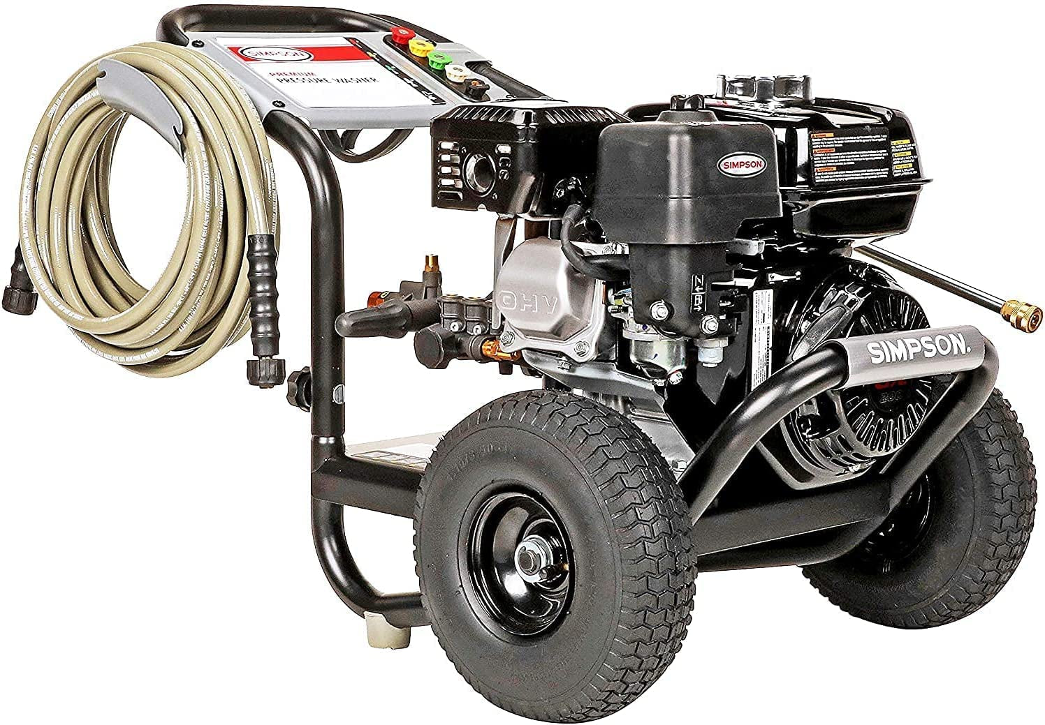 Cleaning PS3228 Powershot 3300 PSI Gas Pressure Washer, 2.5 GPM, Honda GX200 Engine, Includes Spray Gun and Extension Wand, 5 QC Nozzle Tips, 5/16-Inch X 25-Foot Morflex Hose