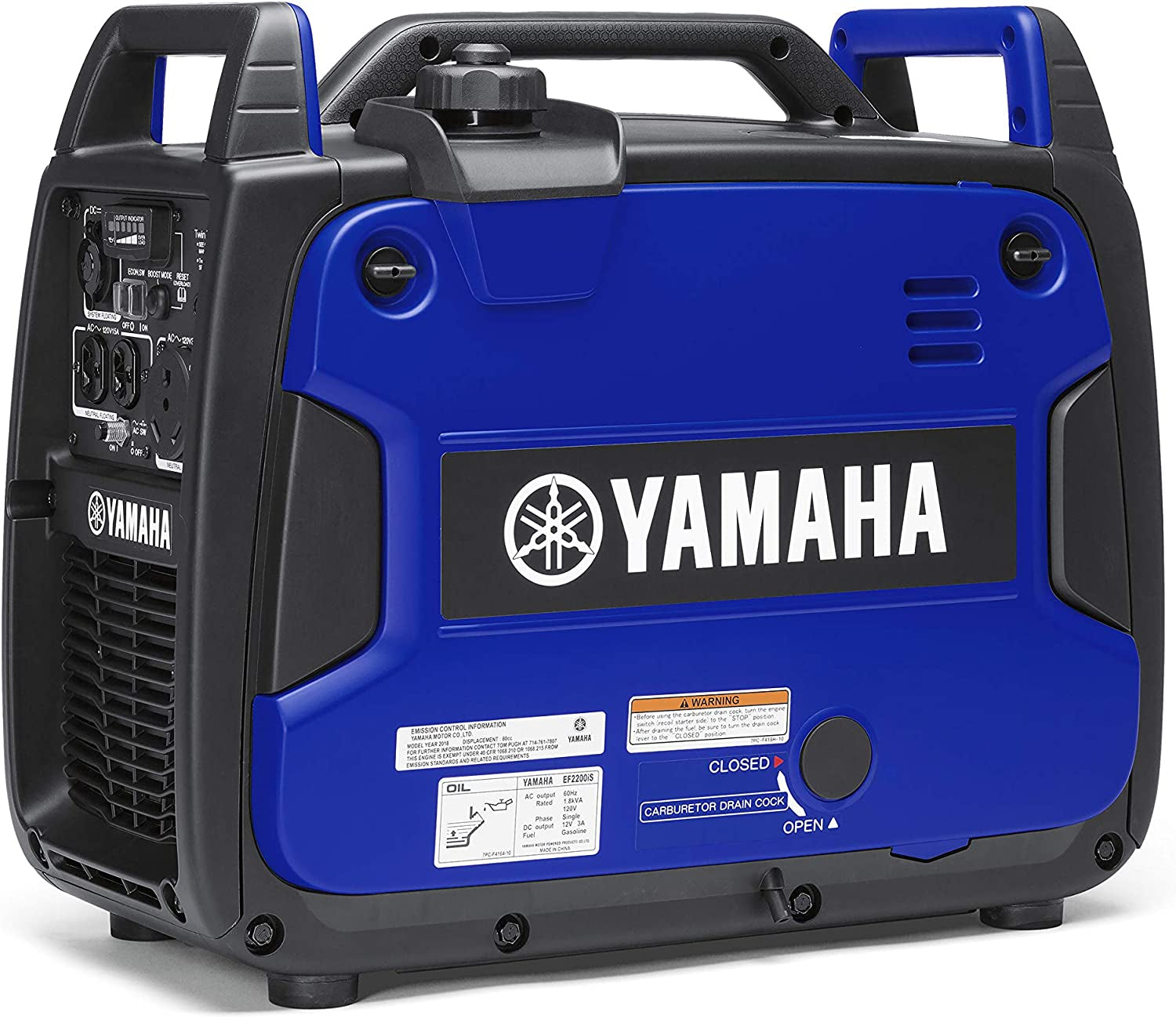 YAMAHA Ef2200Is Inverter Generator, 2200 Watts, Blue