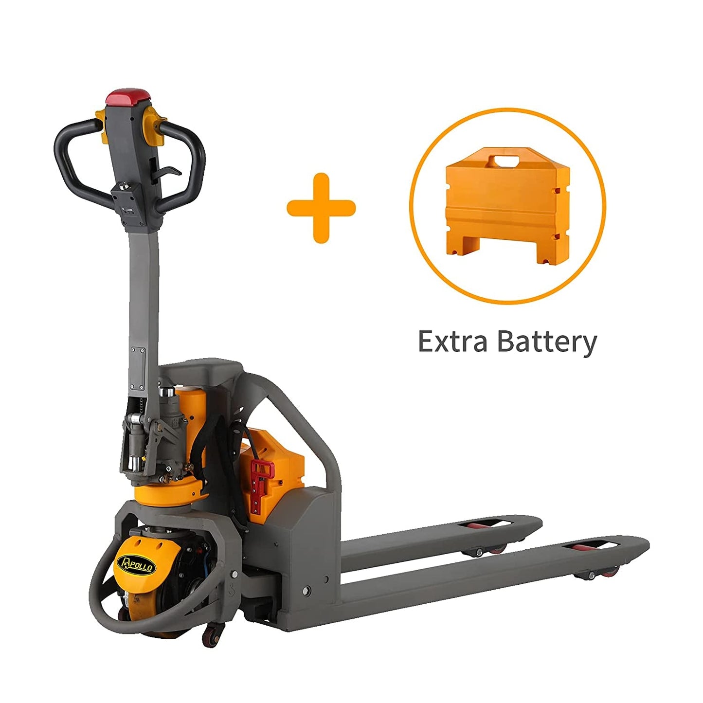 Full Electric Lithium Pallet Jack Trcuk 3300Lbs Capacity 48" X27" A-1018 and S-1002 Extra Lithium Battery