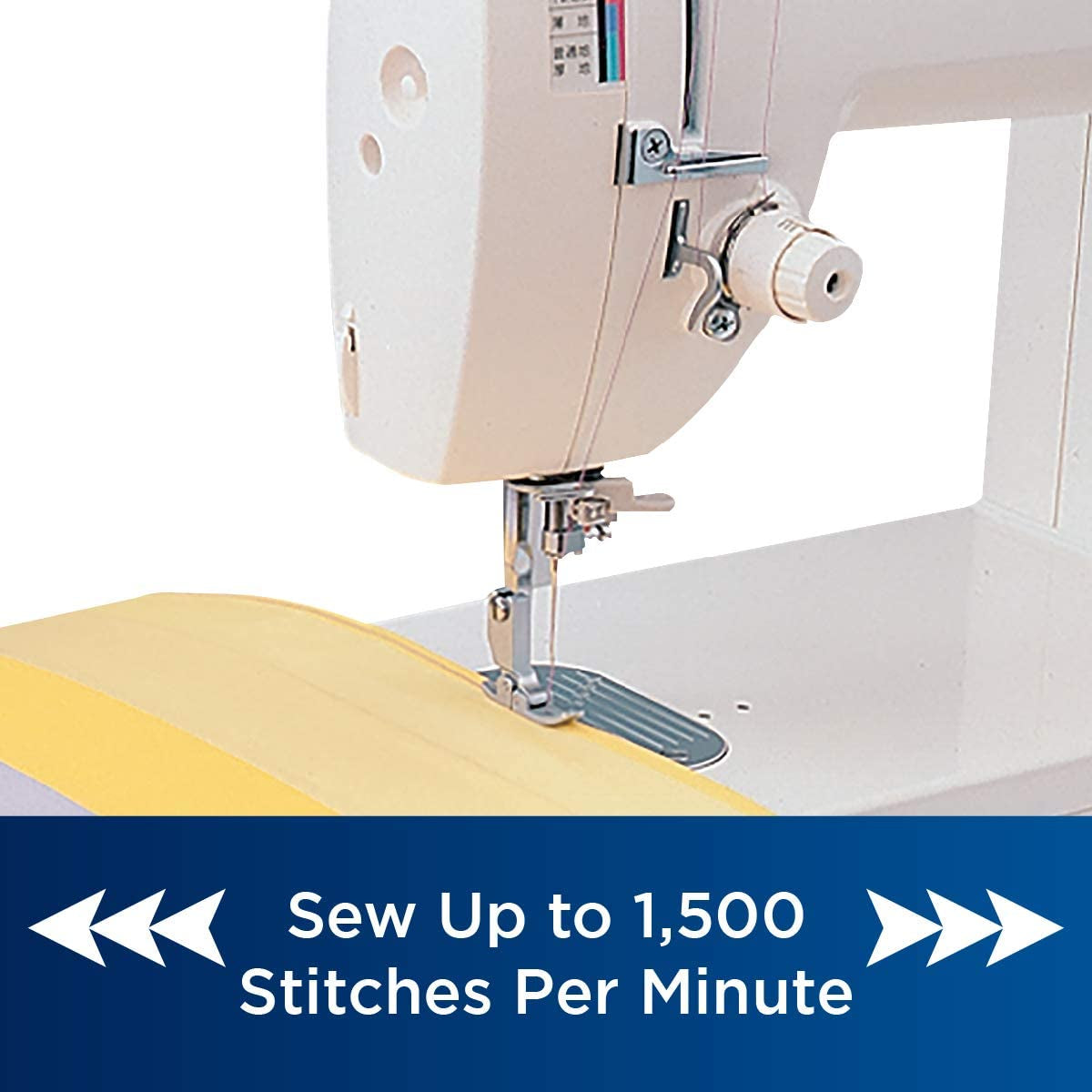 Sewing and Quilting Machine, PQ1500SL, up to 1,500 Stitches per Minute, Wide Table, 7 Included Sewing Feet