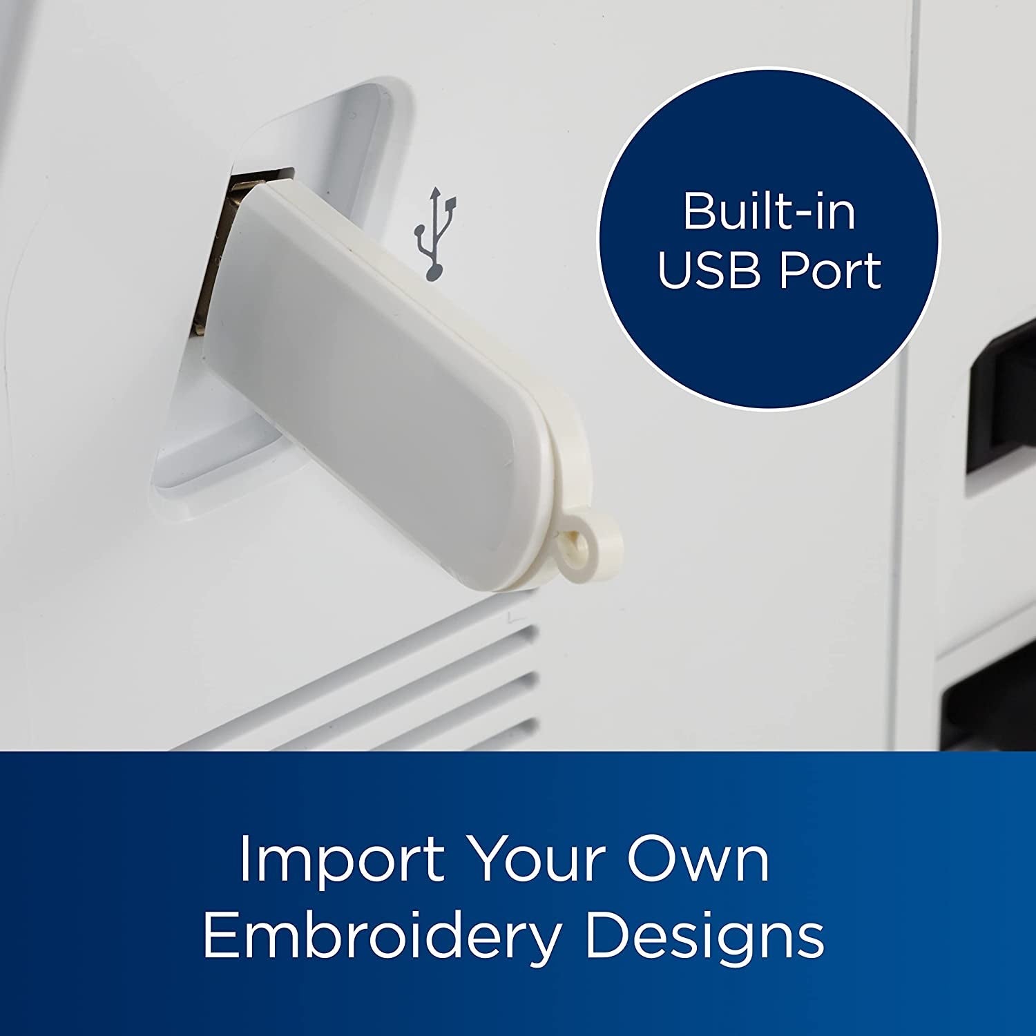 Embroidery Machine PE800, 138 Built-In Designs, 5" X 7" Hoop Area, Large 3.2" LCD Touchscreen, USB Port, 11 Font Styles