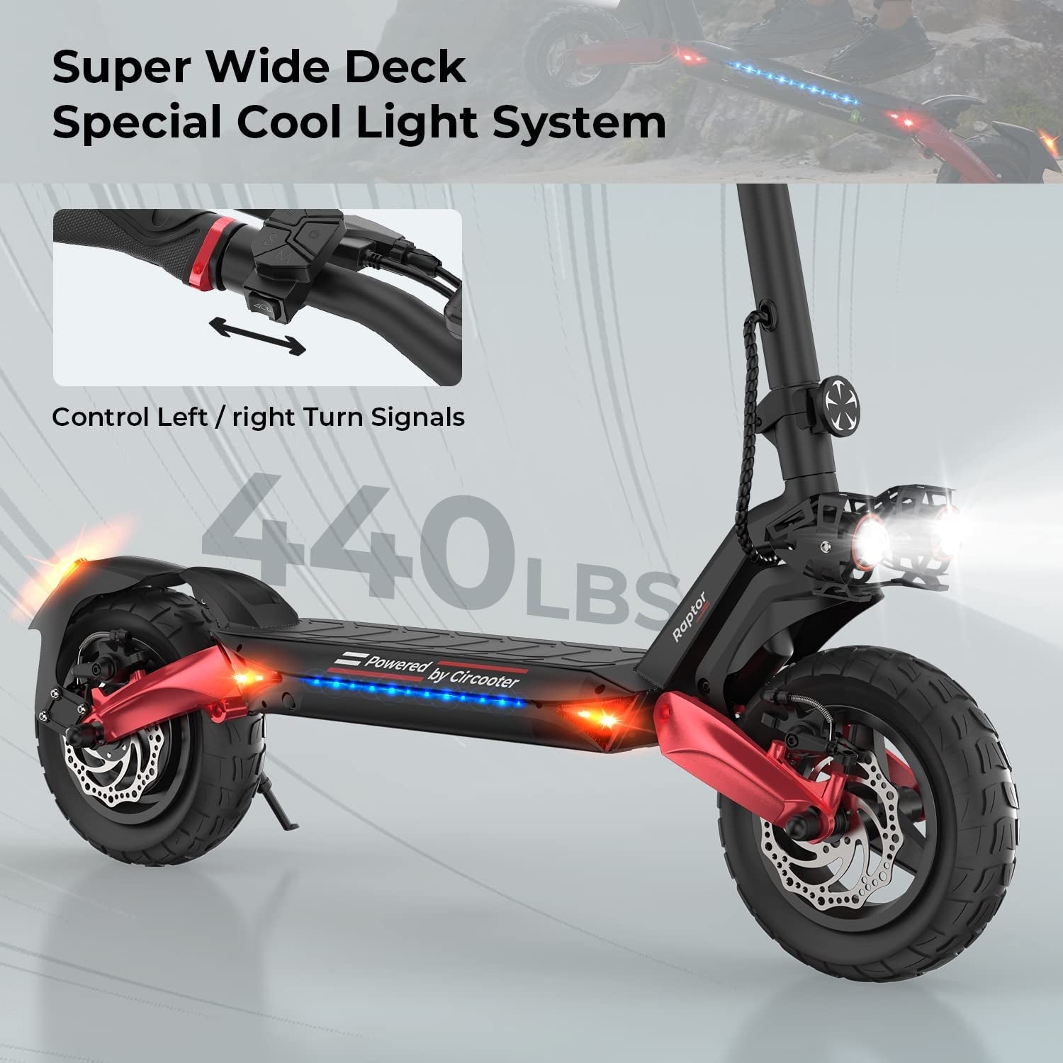 Circooter Electric Scooter Adult with Smart APP, 1600W/800W Motor, 28 Mph Top Speed, 31/25 Miles Range, 10 Inches All Terrain Tires off Road E Scooter UL Certified, Dual Charging Ports & Storage Bag