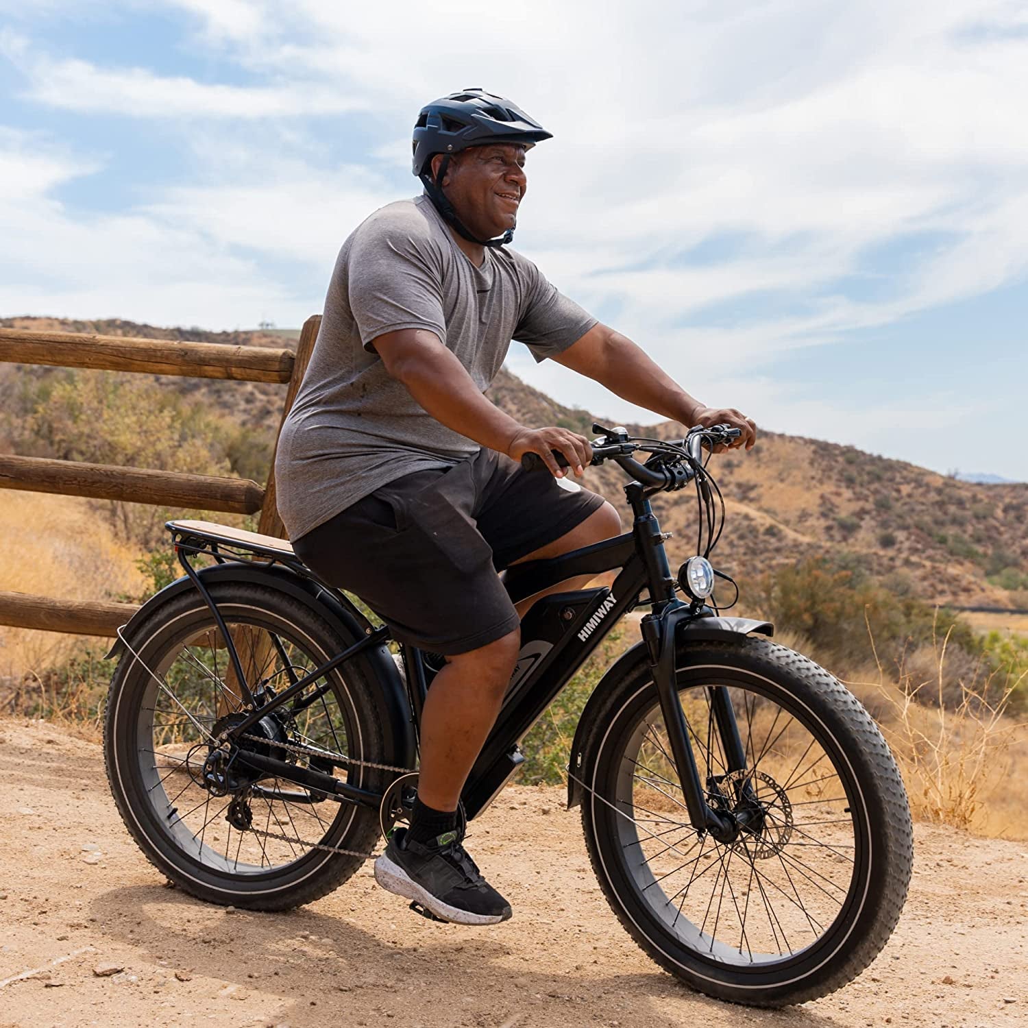 Himiway Cruiser 26"X4" Fat Tire Electric Bike for Adults, 60Miles Range 48V 17.5Ah Battery 750W Motor Ebike, 25MPH Top Speed 350LBS Payload, Shimano 7 Speed Electric Bicycle, UL Certified