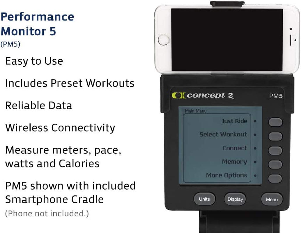 Concept2 Bikeerg Exercise Bike W/ Garmin Hrm-Dual