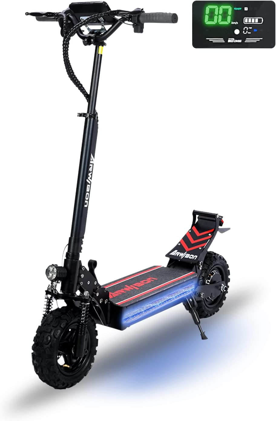 Electric Kick Scooter for Adults - 2500W Motor, up to 30 MPH & 20-30 Miles, 48V/16AH, 11'' Heavy Duty Vacuum Off-Road Tire, Disc Braking, Adult Electric Scooter without Seat