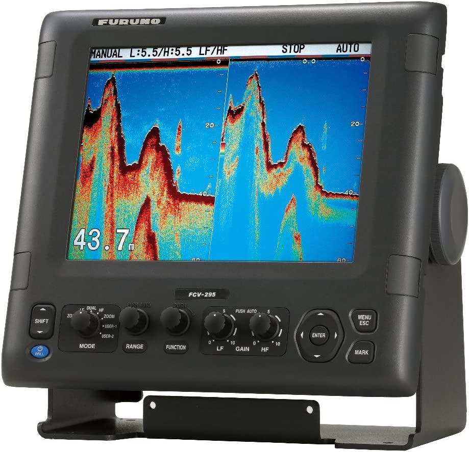 Furuno FCV295 Color LCD 1/2/3KW Transmitter 28-200Khz Operating Frequency Fish Finder, 10.4"