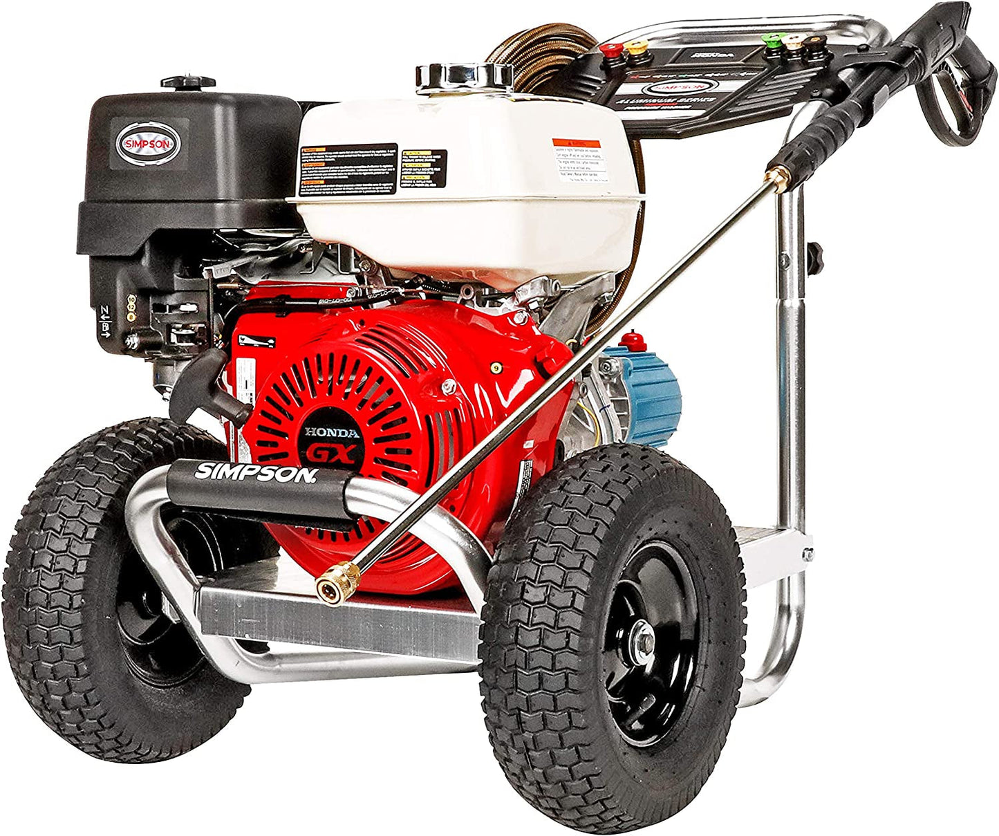 Cleaning ALH4240 Aluminum Series 4200 PSI Gas Pressure Washer, 4.0 GPM, HONDA GX390 Engine, Includes Spray Gun and Extension Wand, 5 QC Nozzle Tips, 3/8-Inch X 50-Foot Monster Hose, (49 State)