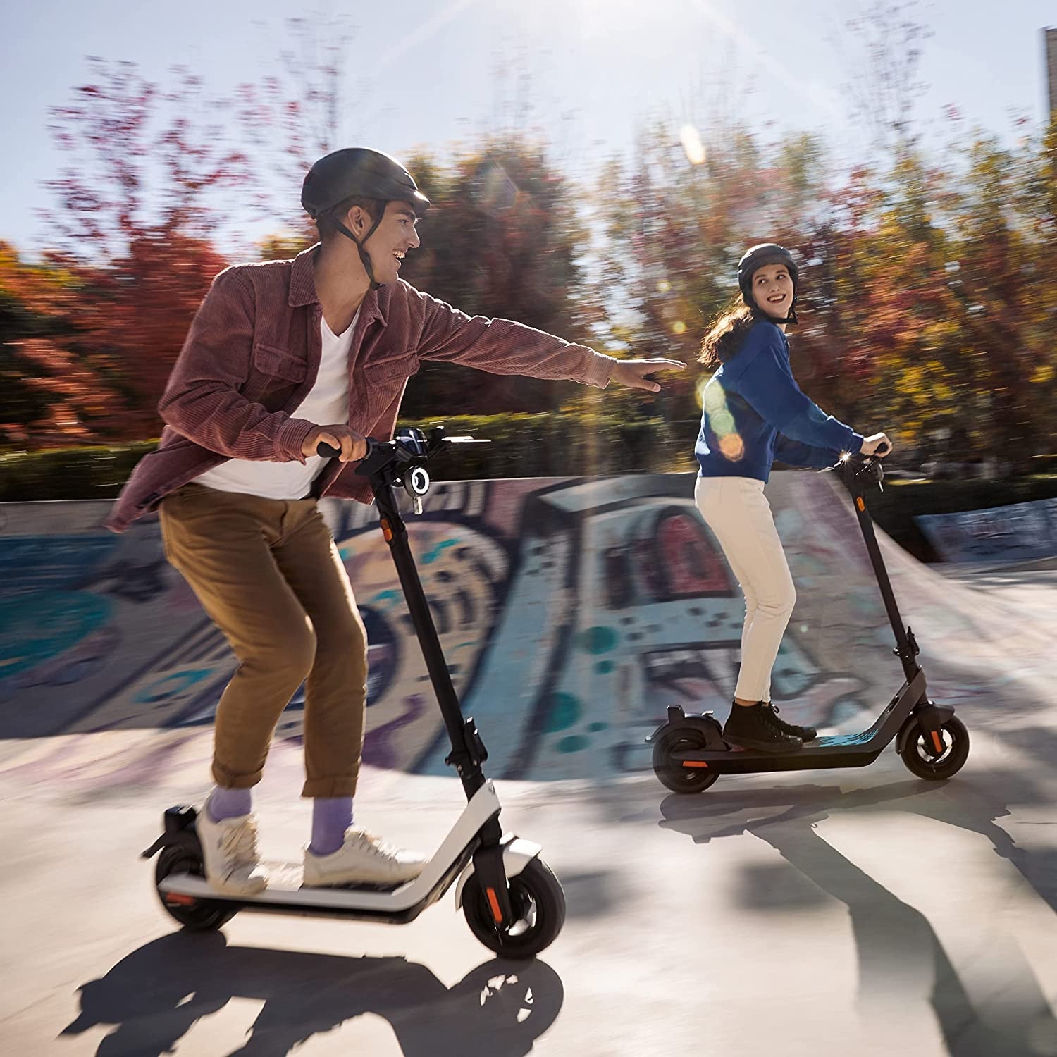 NIU Electric Scooter for Adults - 300W Power, 25 Miles Long-Range, Max 17.4MPH, 10'' Tubeless Fat Tire, Dual Brakes, W. Capacity 250Lbs, Portable Folding Commuting E-Scooter, UL Certified(Kqi2 Pro)