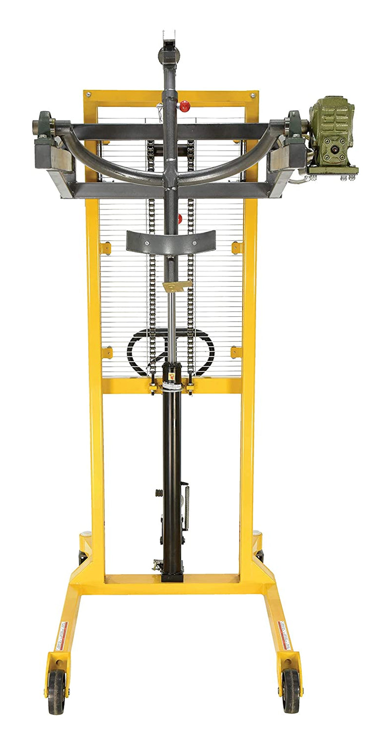 Vestil Drum-Lrt-Esj Drum Lifter/Rotator/Transport Steel Jaw, 44" Length X 78" Height X 40" Width, 550 Lb. Capacity, Yellow