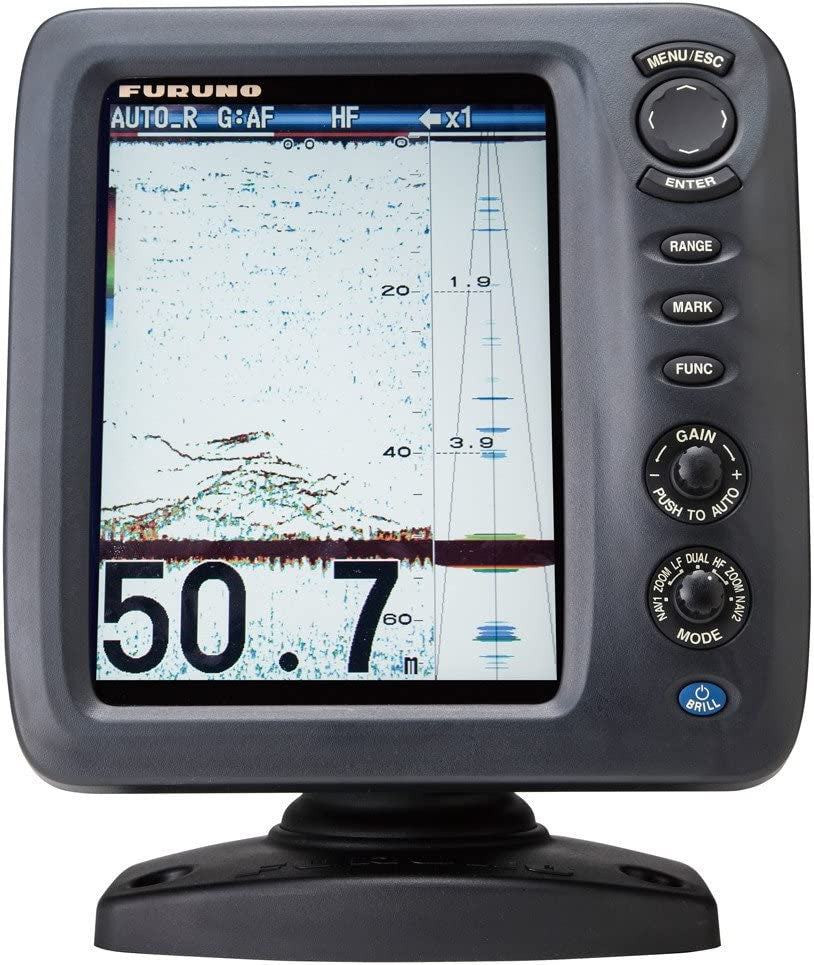 Furuno FCV588 Color LCD, 600/1000W, 50/200 Khz Operating Frequency Fish Finder without Transducer, 8.4"