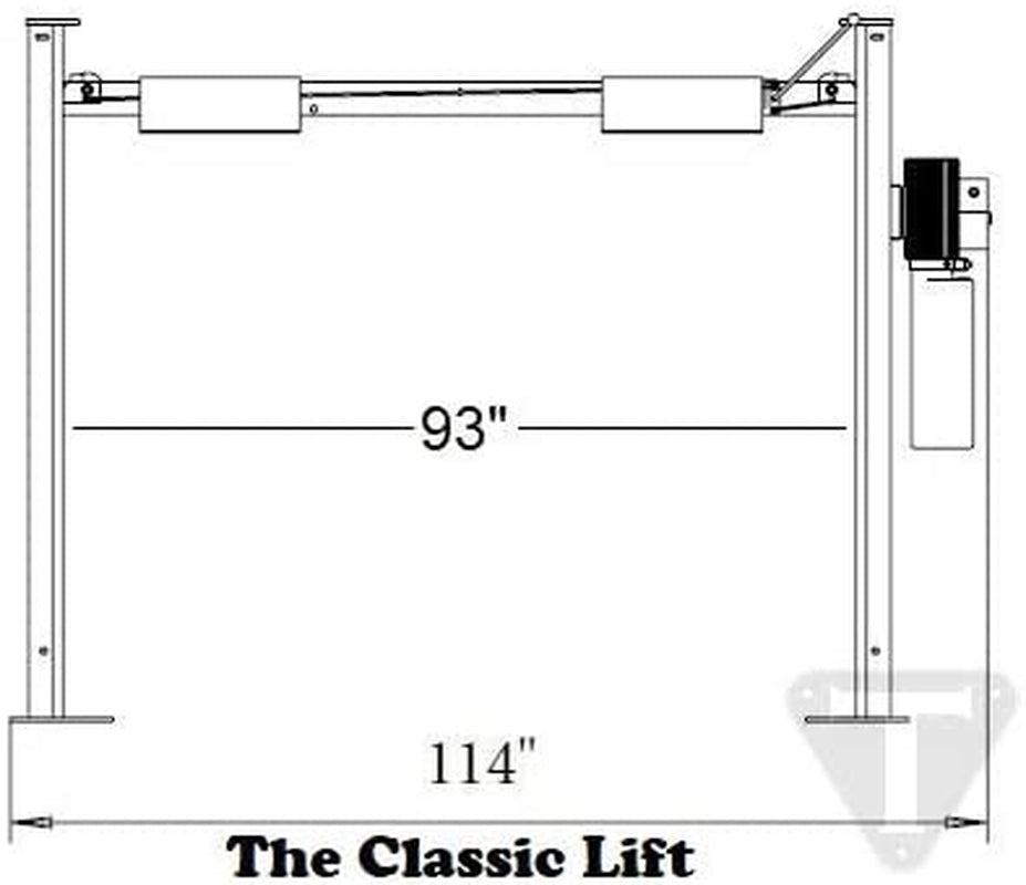 NSS-8SQ Classic Lift Shorter 8000Lbs 4 Post Storage Service Car Auto Lift Truck Hoist