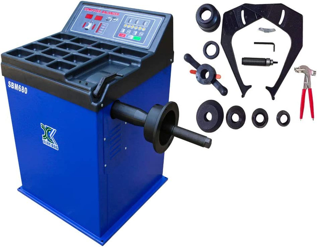 XK USA INC. New 1.5HP Tire Changer Wheel Changers Machine Combo Balancer Rim Clamp 580-680/12 Month Warranty