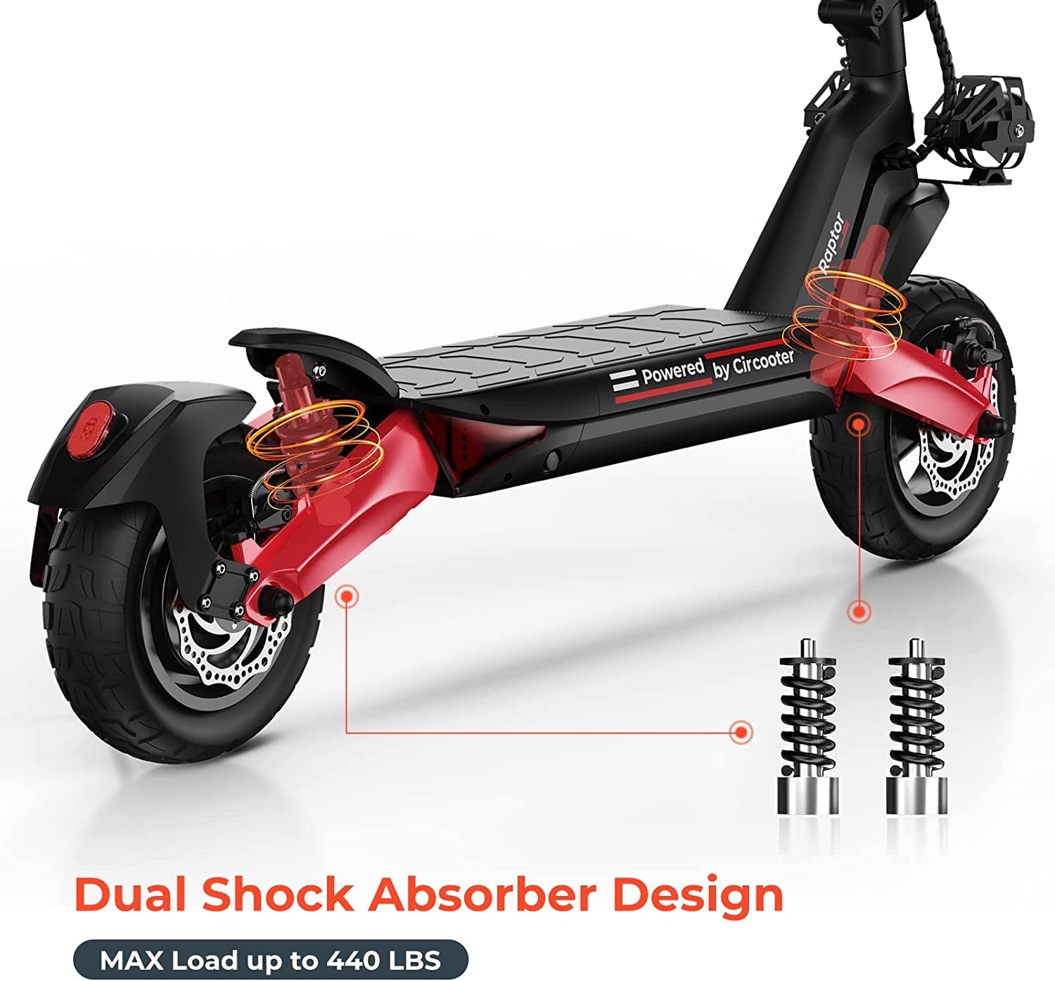 Circooter Electric Scooter Adult with Smart APP, 1600W/800W Motor, 28 Mph Top Speed, 31/25 Miles Range, 10 Inches All Terrain Tires off Road E Scooter UL Certified, Dual Charging Ports & Storage Bag