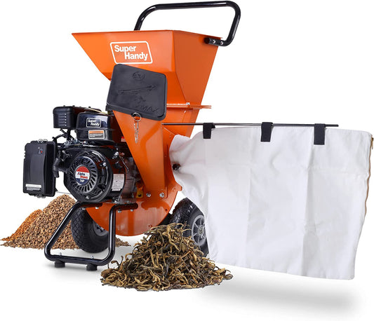 Superhandy Wood Chipper Shredder Mulcher Ultra Heavy Duty 7HP 3 in 1 Multi-Function 3" Inch Max Capacity (Amazon Exclusive)