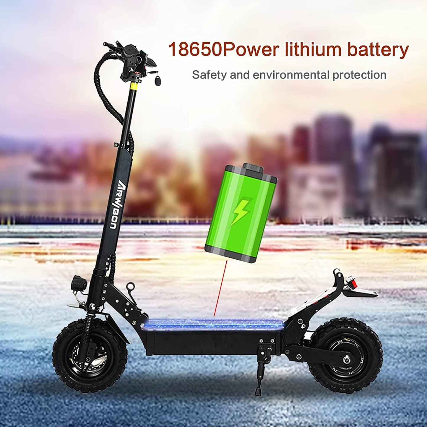 Electric Kick Scooter for Adults - 2500W Motor, up to 30 MPH & 20-30 Miles, 48V/16AH, 11'' Heavy Duty Vacuum Off-Road Tire, Disc Braking, Adult Electric Scooter without Seat